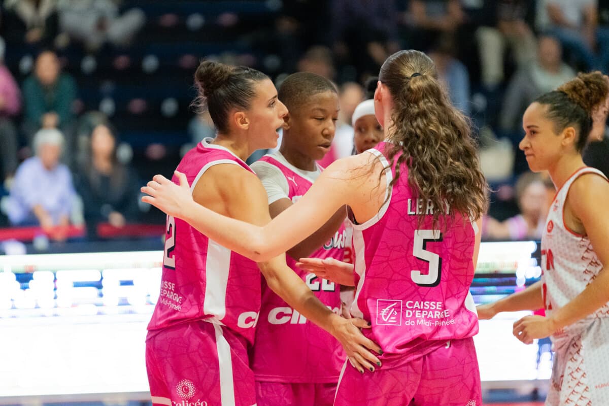 Thelma Leray, Laëtitia Guapo and Dominique Toussaint (Toulouse M.B.) against La Tronche Meylan, La Boulangère Wonderligue, October 7, 2026