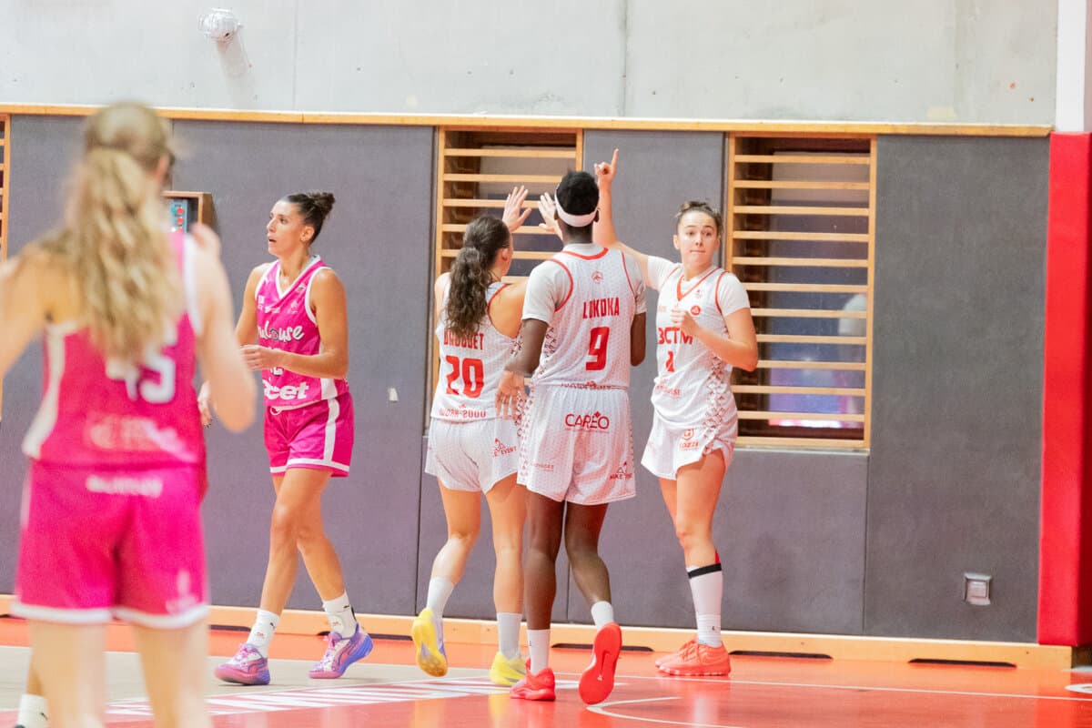 Maroussia Droguet, Nathalie Desset and Merveille Lokoka (La Tronche Meylan) against Toulouse M.B., La Boulangère Wonderligue, October 7, 2026