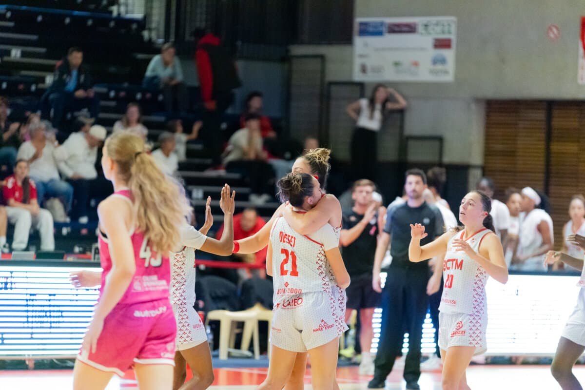 Nathalie Desset, Elena Zemoura and Maroussia Droguet (La Tronche Meylan) against Toulouse M.B., La Boulangère Wonderligue, October 7, 2026