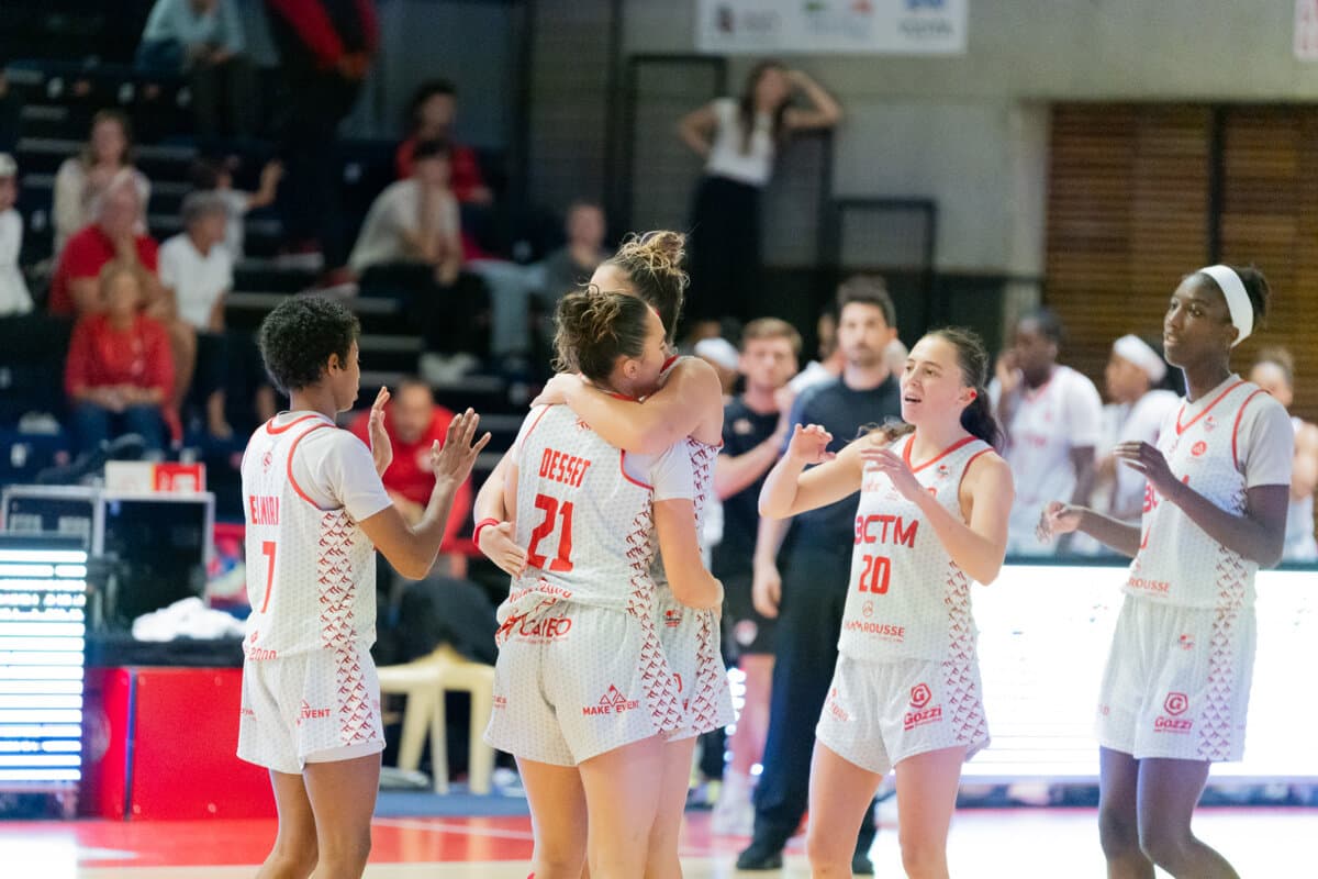 Nathalie Desset, Merveille Lokoka and Maelynn Elmira-Eudaric (La Tronche Meylan) against Toulouse M.B., La Boulangère Wonderligue, October 7, 2026