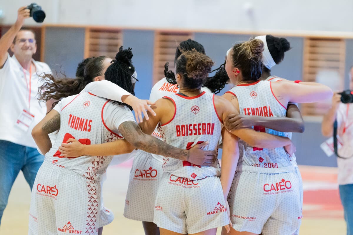 Jasmine Thomas, Tilise Boisseron and Elena Zemoura (La Tronche Meylan) against Toulouse M.B., La Boulangère Wonderligue, October 7, 2026