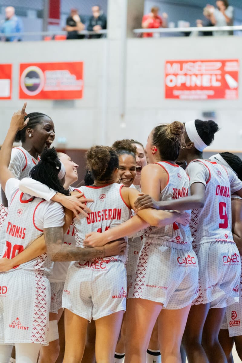 Jasmine Thomas, Maroussia Droguet and Elsie Nelhomme (La Tronche Meylan) against Toulouse M.B., La Boulangère Wonderligue, October 7, 2026