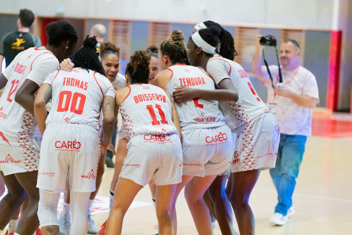 Penda Diagne, Jasmine Thomas and Tilise Boisseron (La Tronche Meylan) against Toulouse M.B., La Boulangère Wonderligue, October 7, 2026
