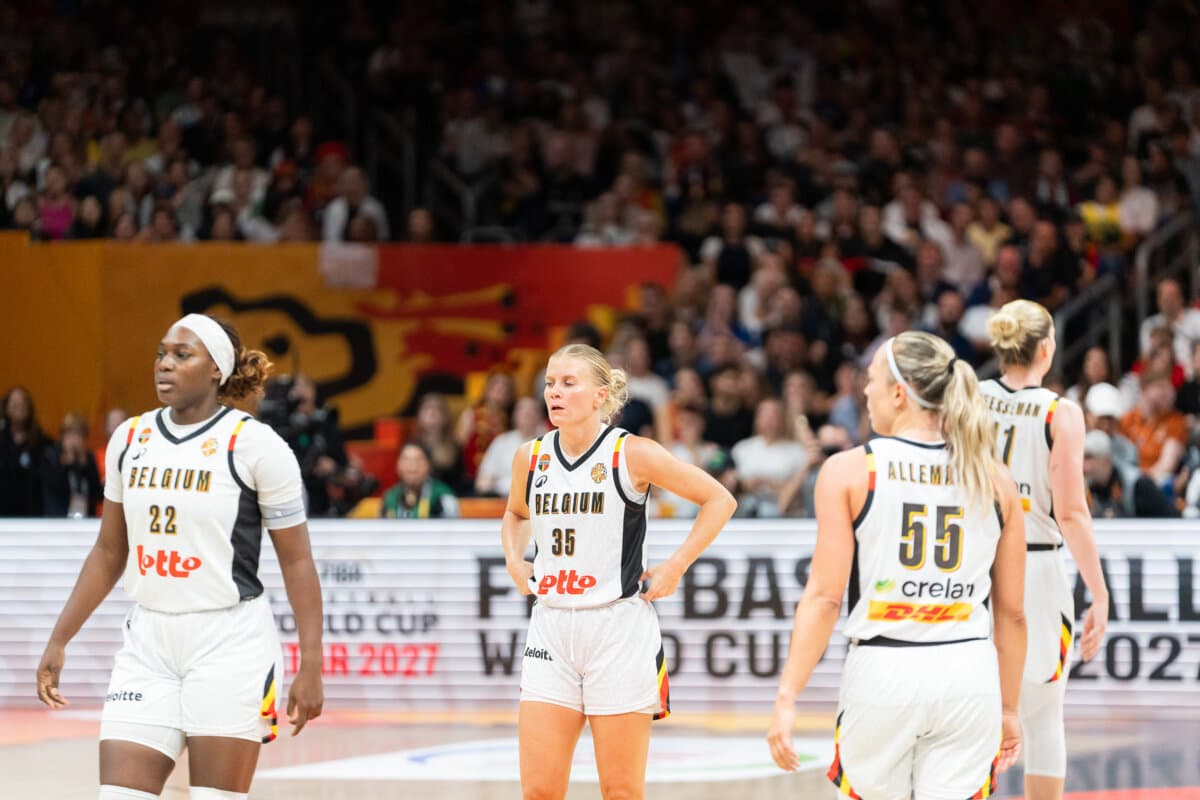 Bethy Mununga, Julie Vanloo and Julie Allemand (Belgium (F)) against Germany (F), Women's World Cup, September 10, 2026