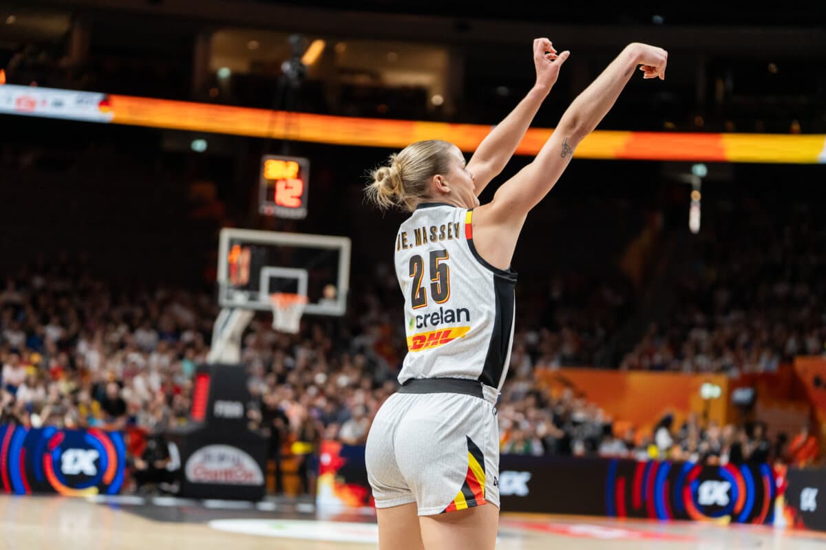 Becky Massey (Belgium (F)) against Germany (F), Women's World Cup, September 10, 2026