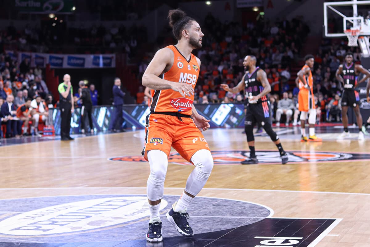 Kaza Kajami-Keane (Le Mans) against Paris Basketball, Betclic ELITE, March 5, 2022