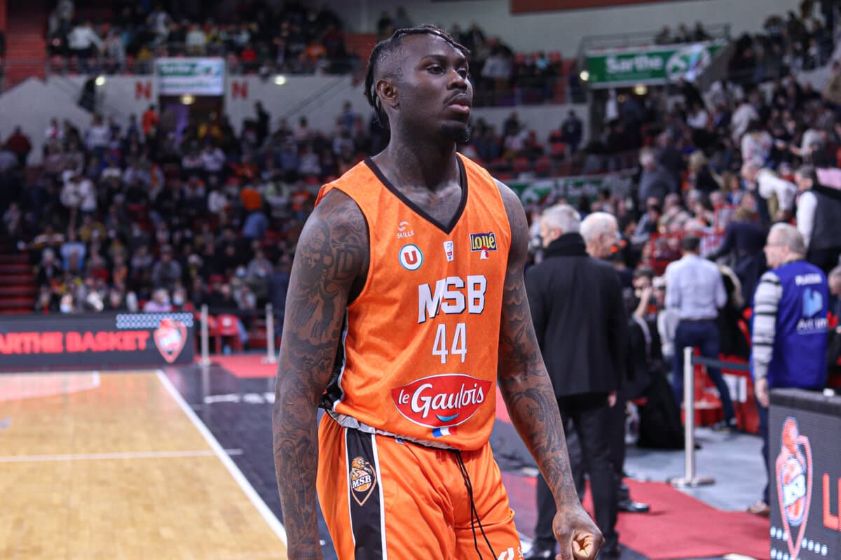 Williams Narace (Le Mans) against Paris Basketball, Betclic ELITE, March 5, 2022