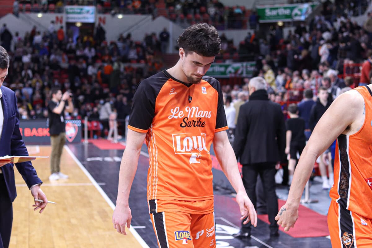 Lucas Veraghe (Le Mans) against Paris Basketball, Betclic ELITE, March 5, 2022