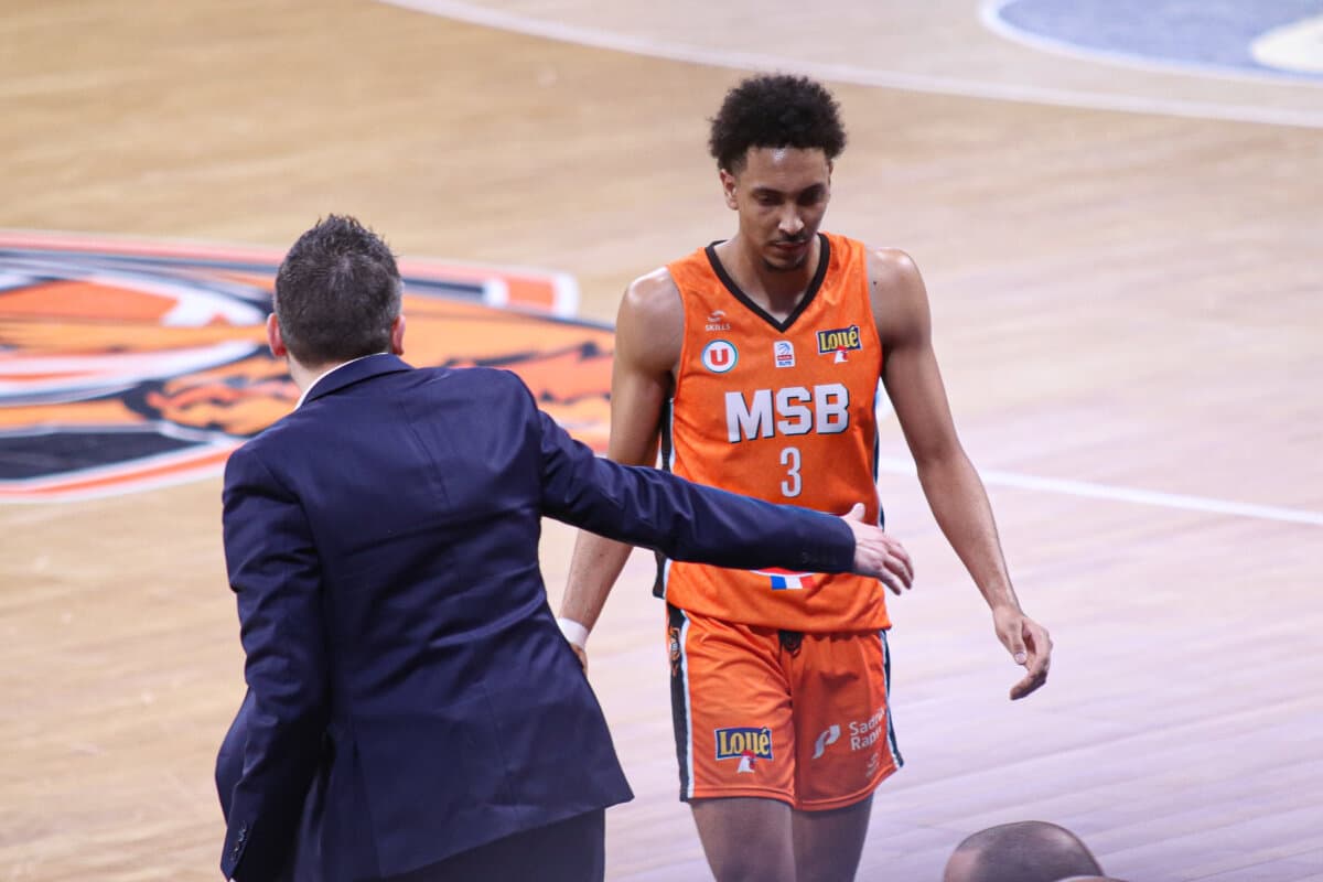 Matthieu Gauzin (Le Mans) against Paris Basketball, Betclic ELITE, March 5, 2022