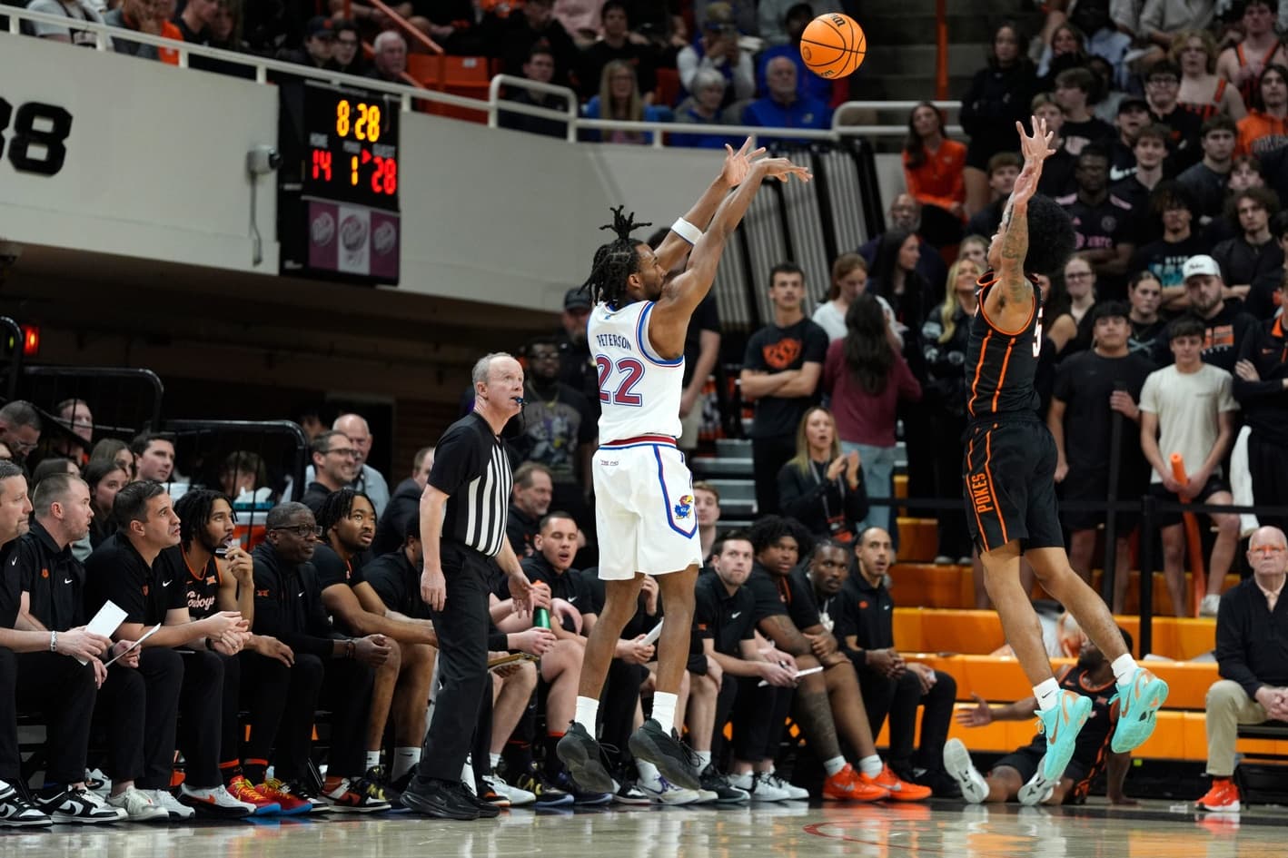 Kansas’ Darryn Peterson faces mounting concerns over availability issues amid cramping problems