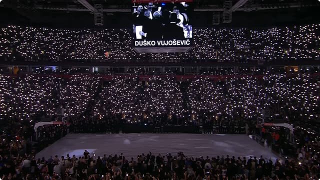 Duško Vujošević: Partizan Fans’ Magnificent Farewell at the Belgrade Arena