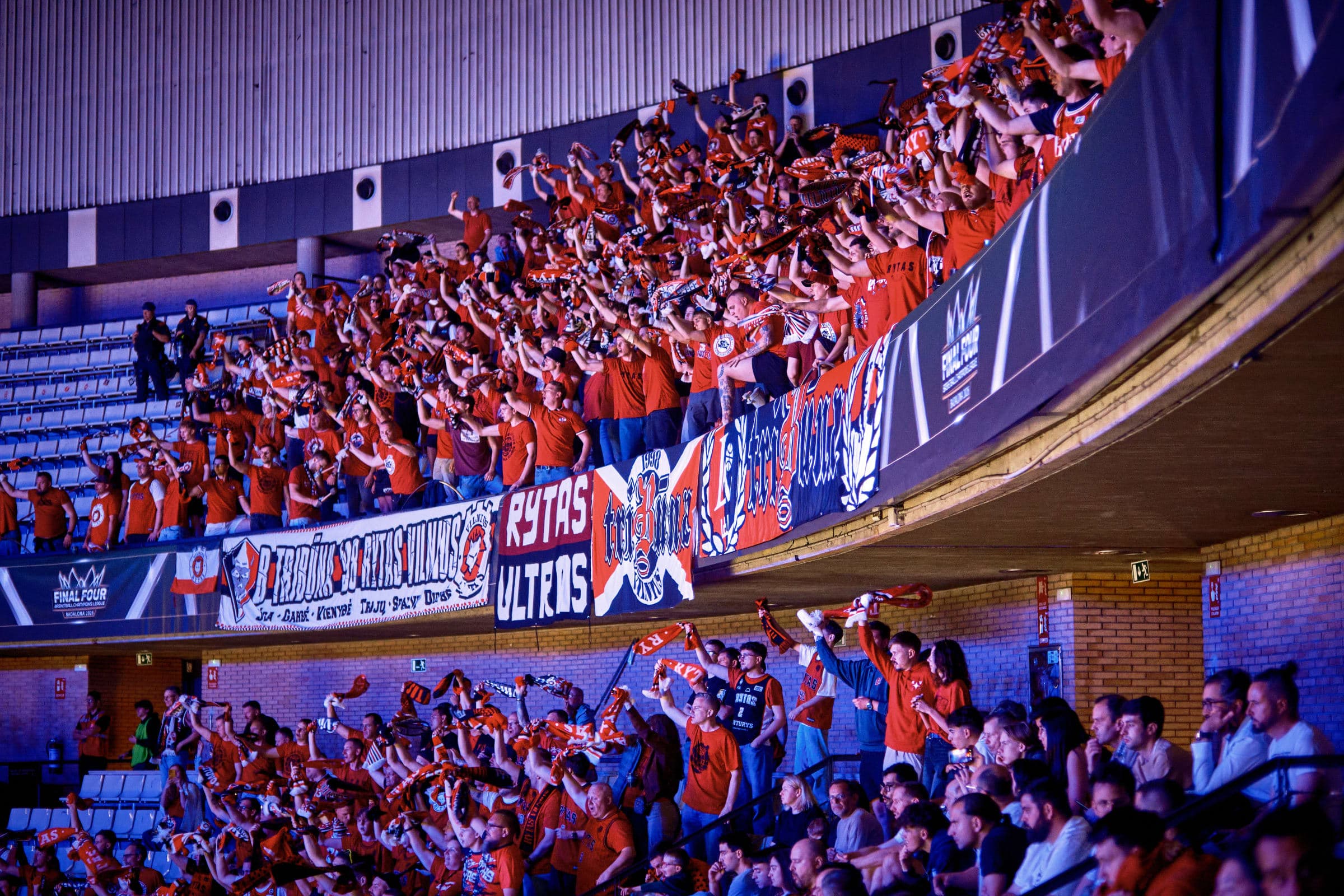 Rytas Vilnius fans came out in force in Badalona
