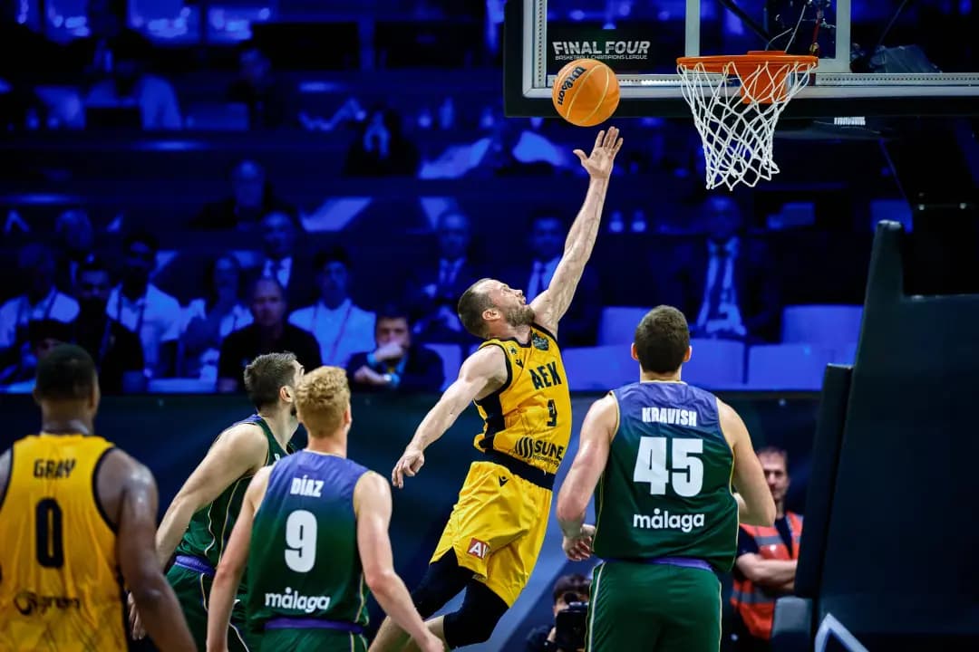 AEK Athens Eliminates Malaga and Killian Tillie in Semifinals: There Will Be No Spanish Team in the Final!