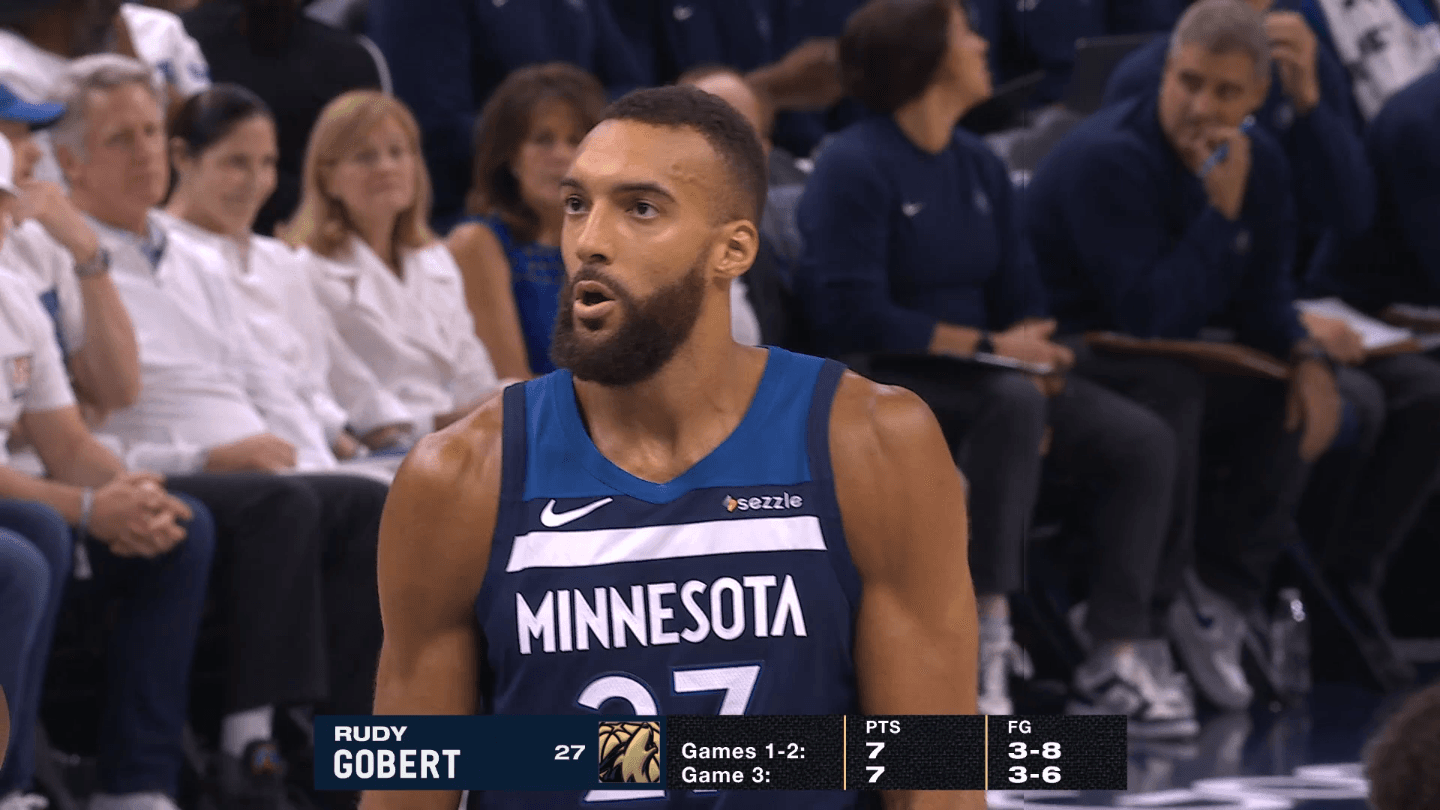 Rudy Gobert combative but Minnesota falls behind 3-1 against Thunder