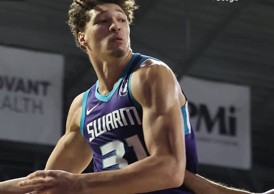 Tidjane Salaün off to a strong start: first basket, double-double and Greensboro win in G-League Finals