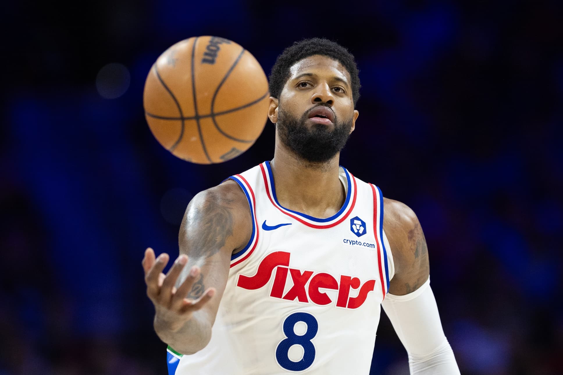 Sixers cautious with Paul George after knee surgery