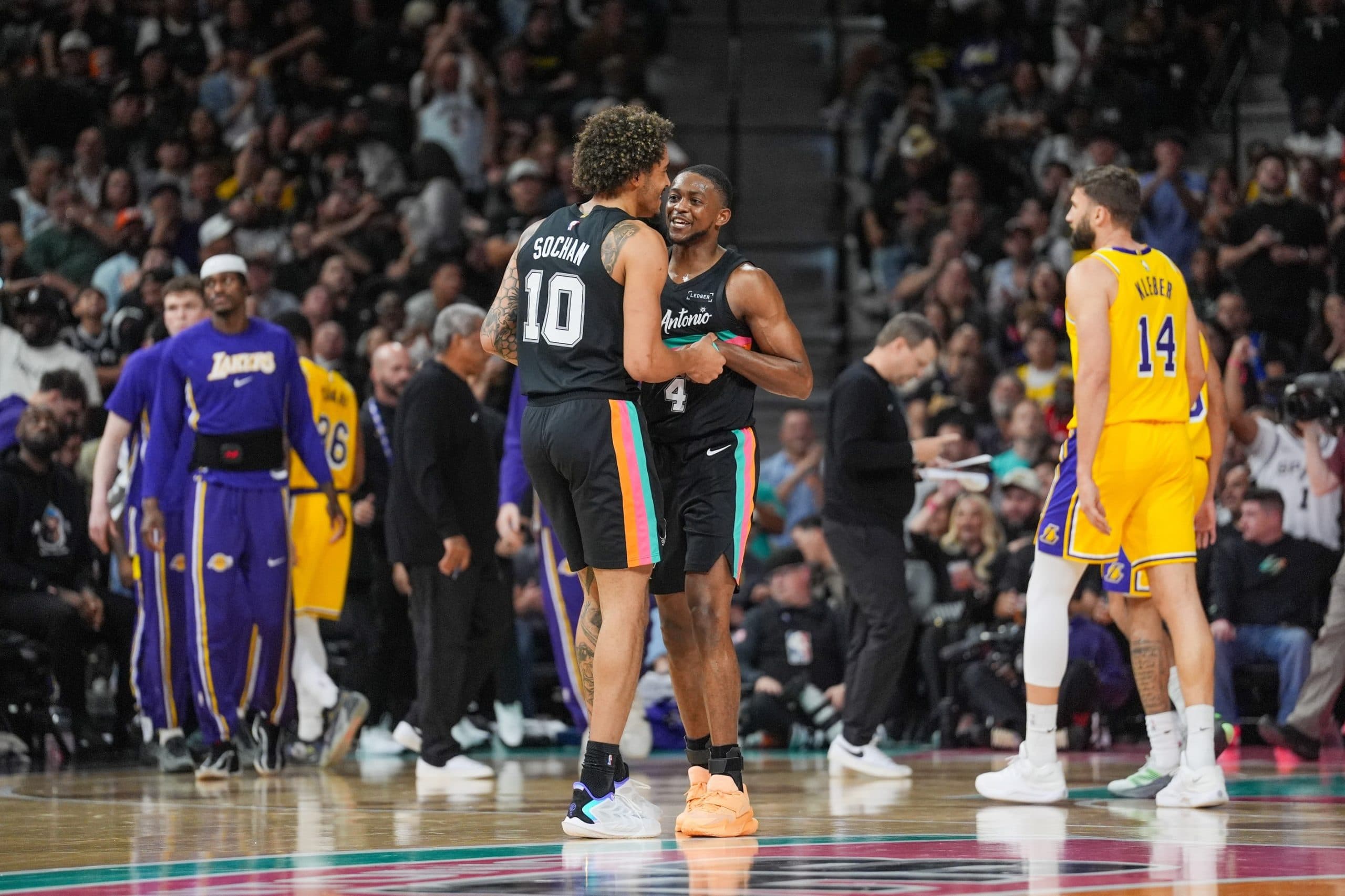 Jeremy Sochan downplays the altercation with Jarred Vanderbilt