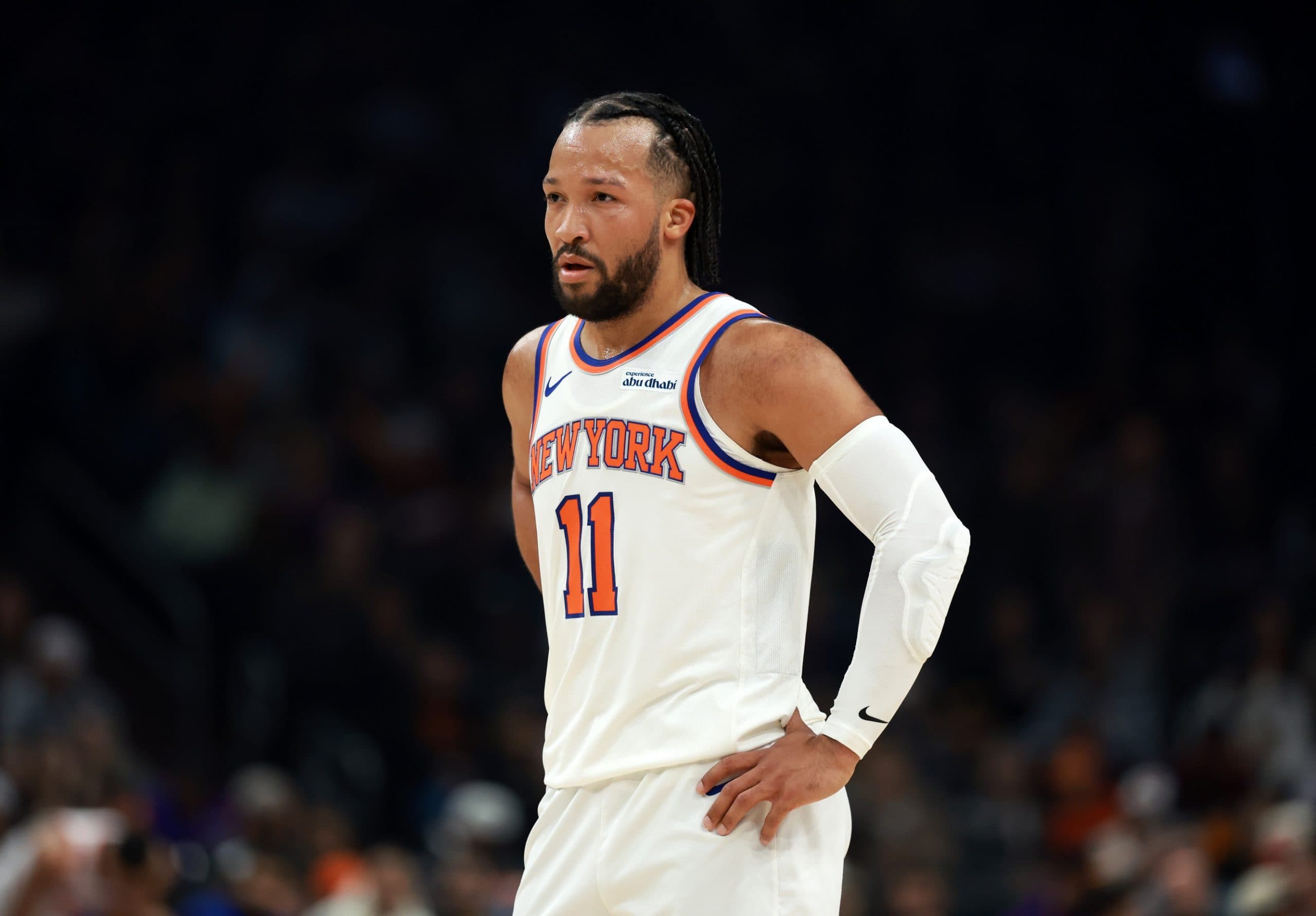 Jalen Brunson injured ankle in Knicks loss to Kings