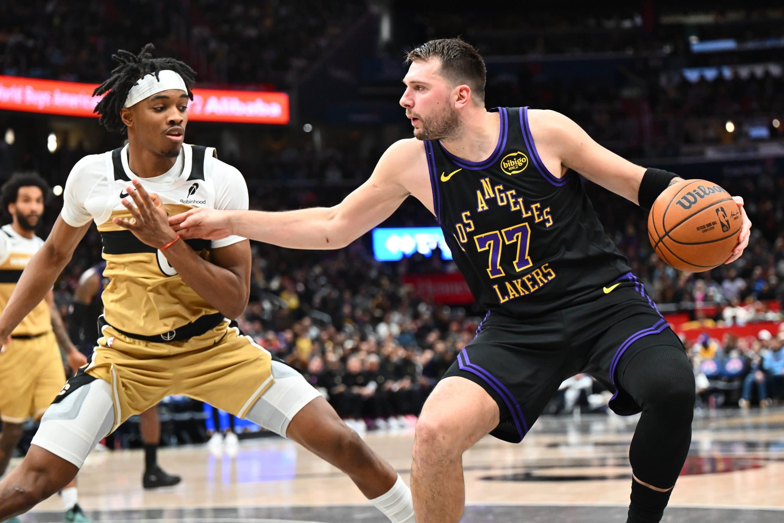 Luka Doncic crushes Sarr and Coulibaly’s Wizards with a triple-double and 37 points for the Lakers