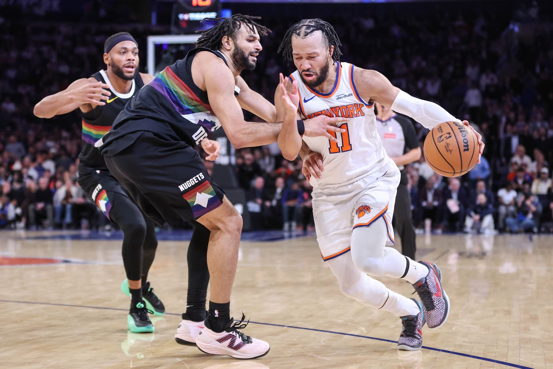 Jalen Brunson guides Knicks to eighth straight win against Nuggets