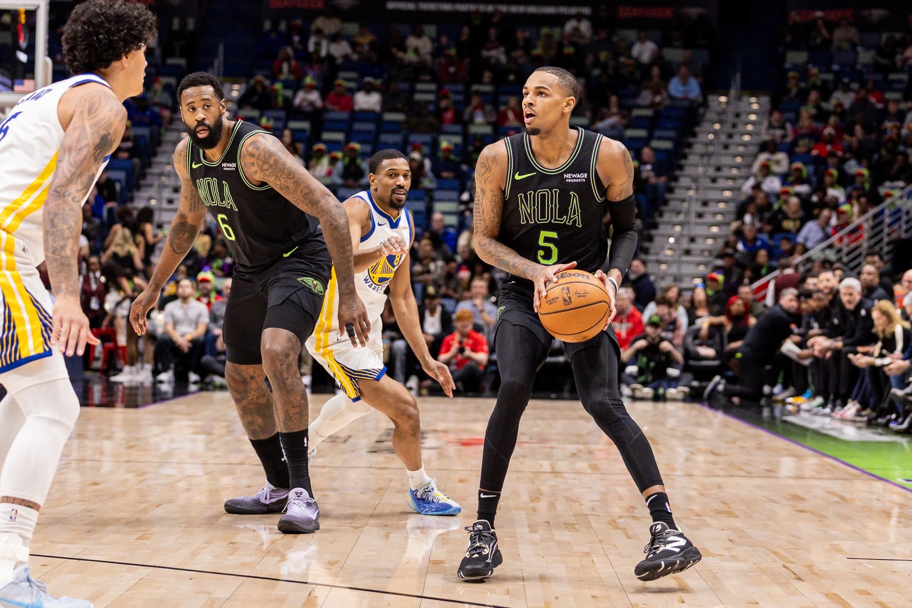 Dejounte Murray marks his victorious return with the Pelicans against the Warriors