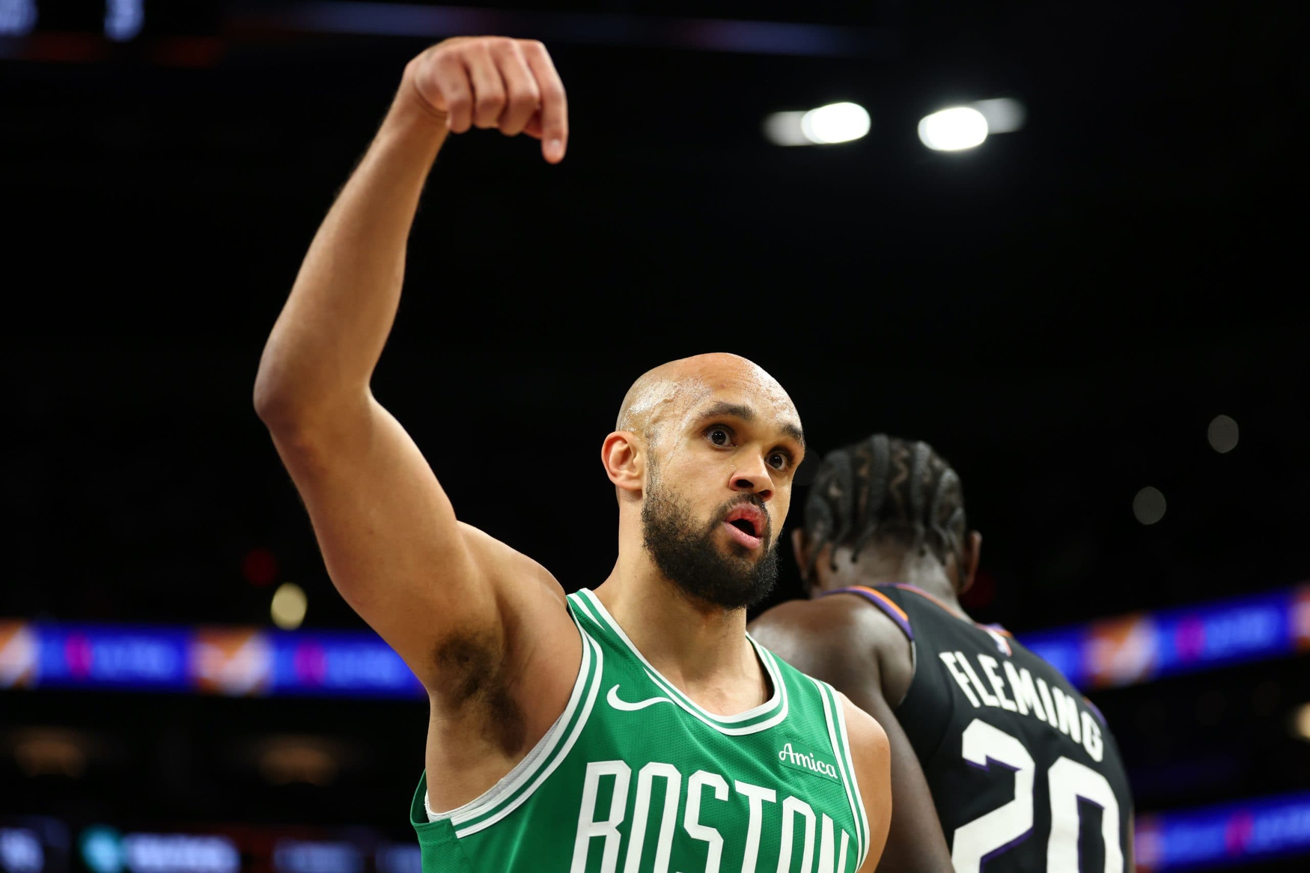 Derrick White delivers victory for Boston in defensive battle against the Suns