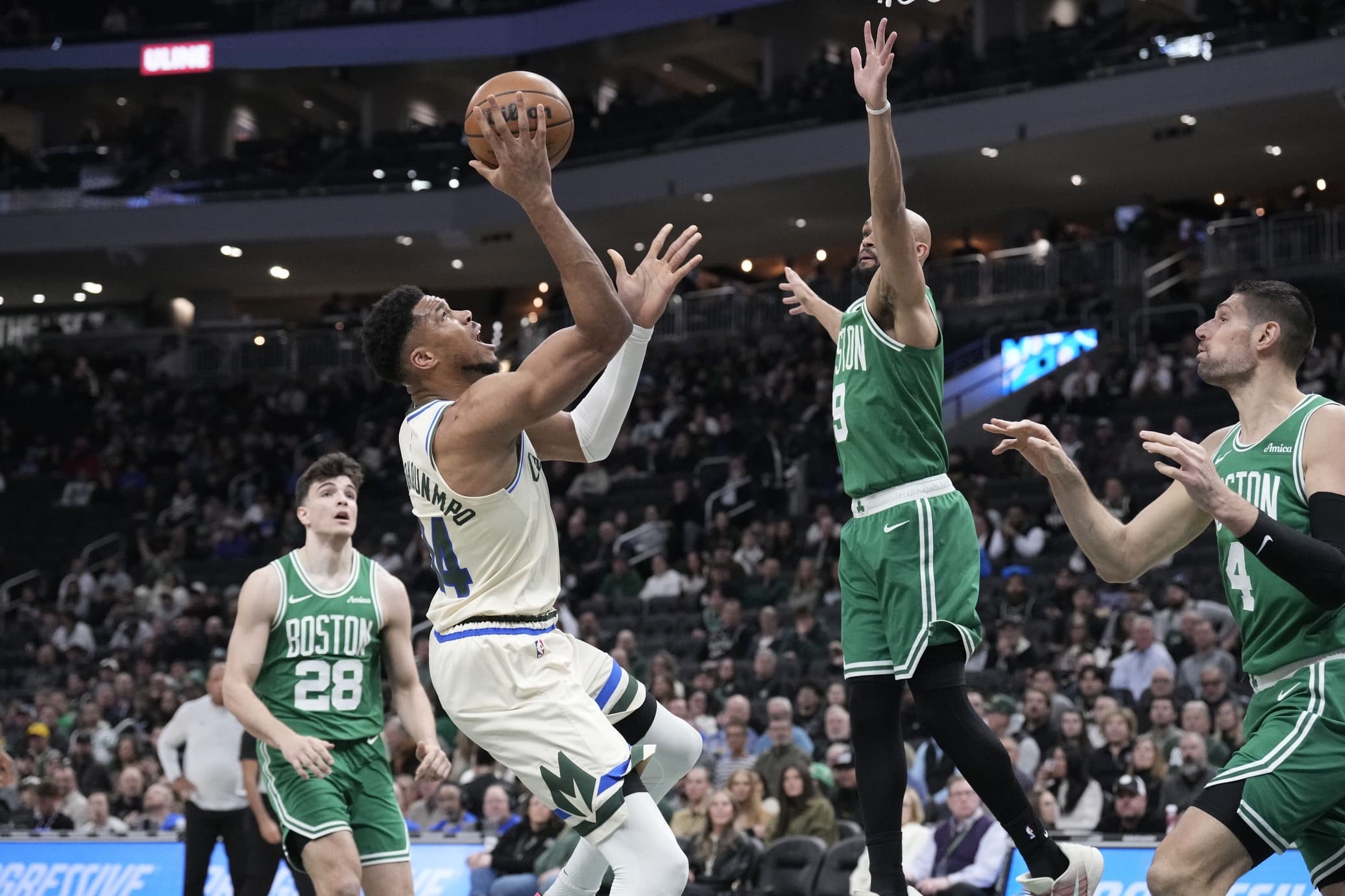 Giannis Antetokounmpo Return’s from Injury but Celtics Dominate Bucks 108-81