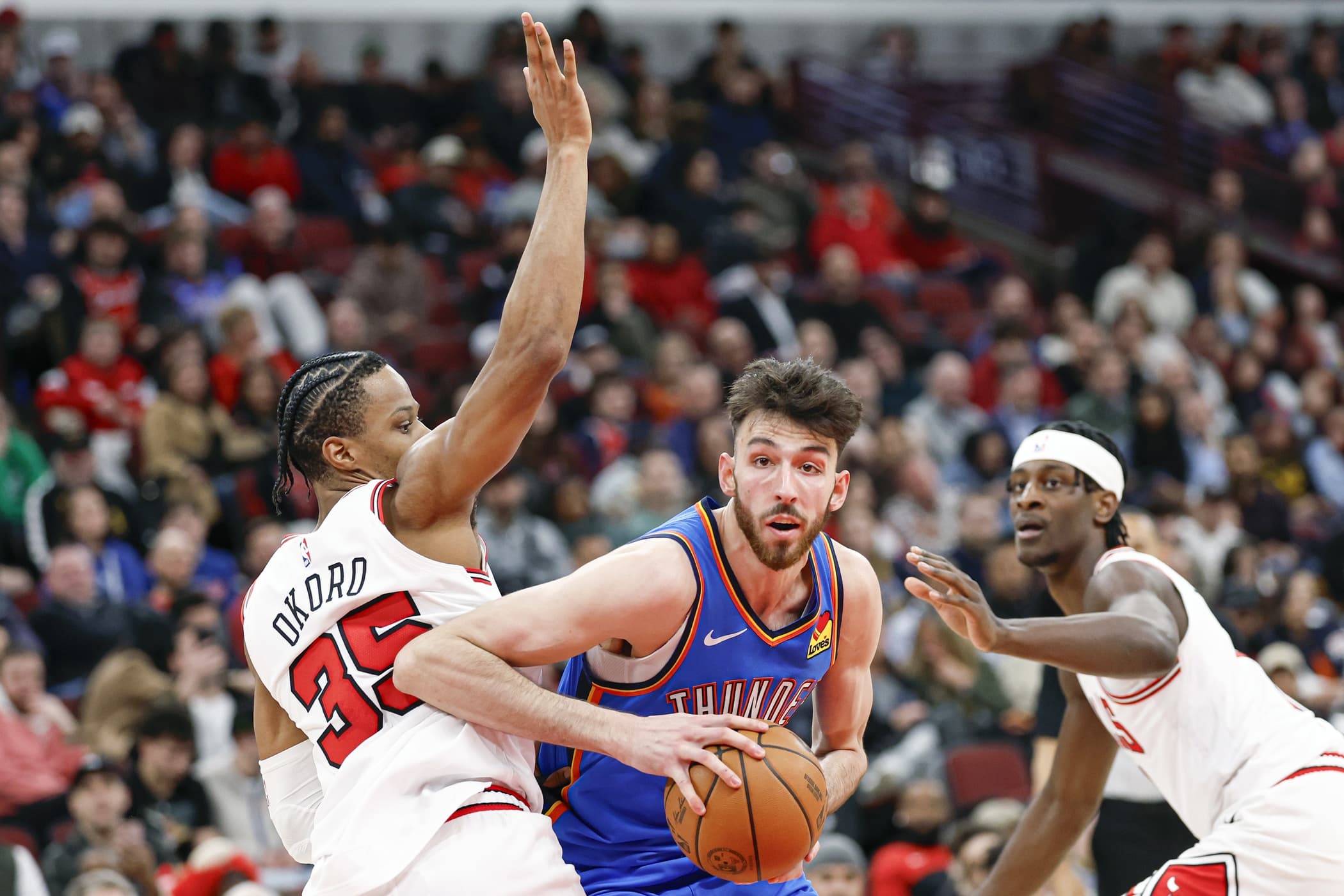 Thunder beat Bulls 116-108 without Gilgeous-Alexander as Yabusele shines with season-high performance