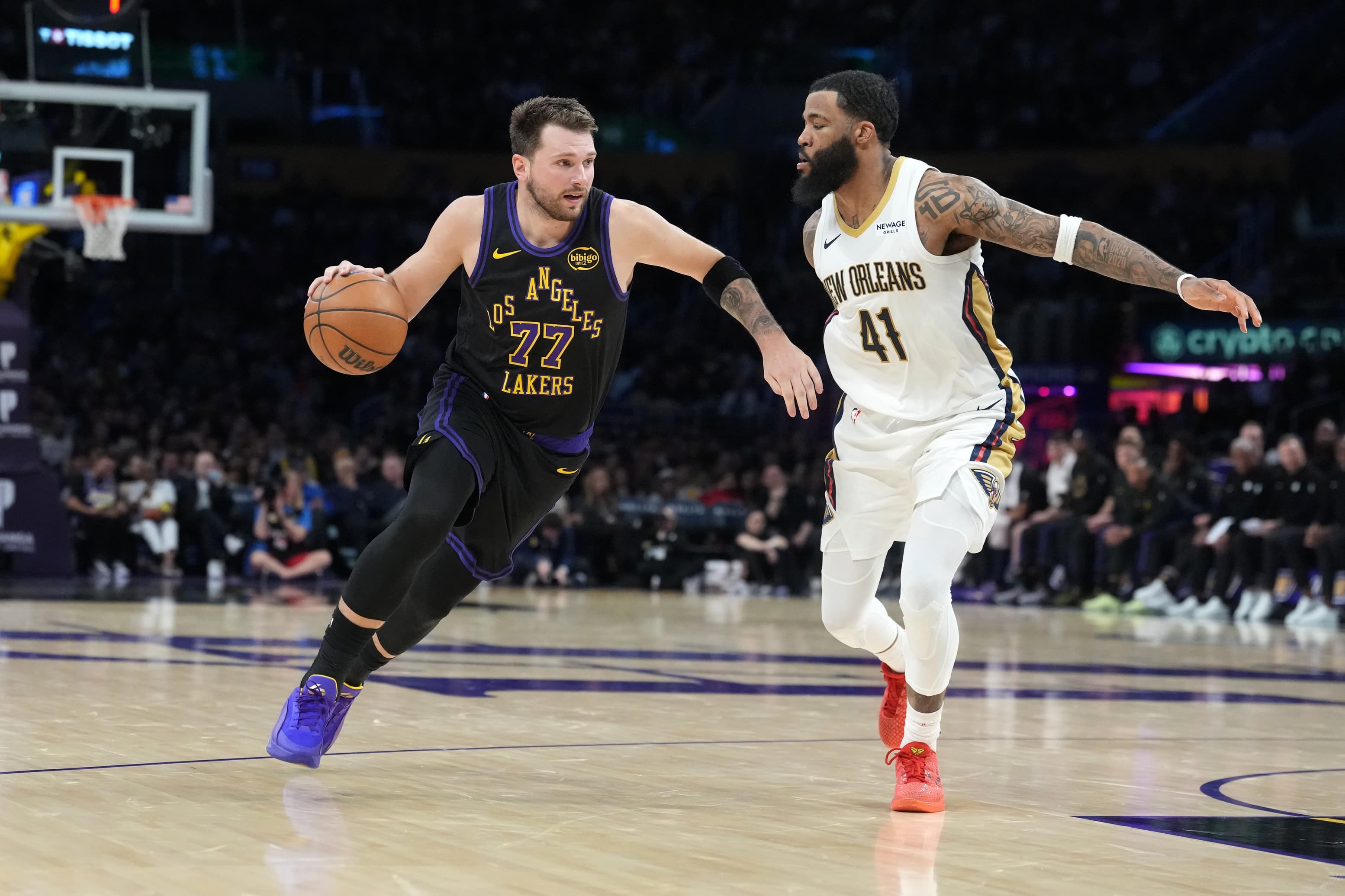 Lakers Rally Past Pelicans 110-101 Behind Doncic’s 27 Points and Clutch Fourth Quarter Defense