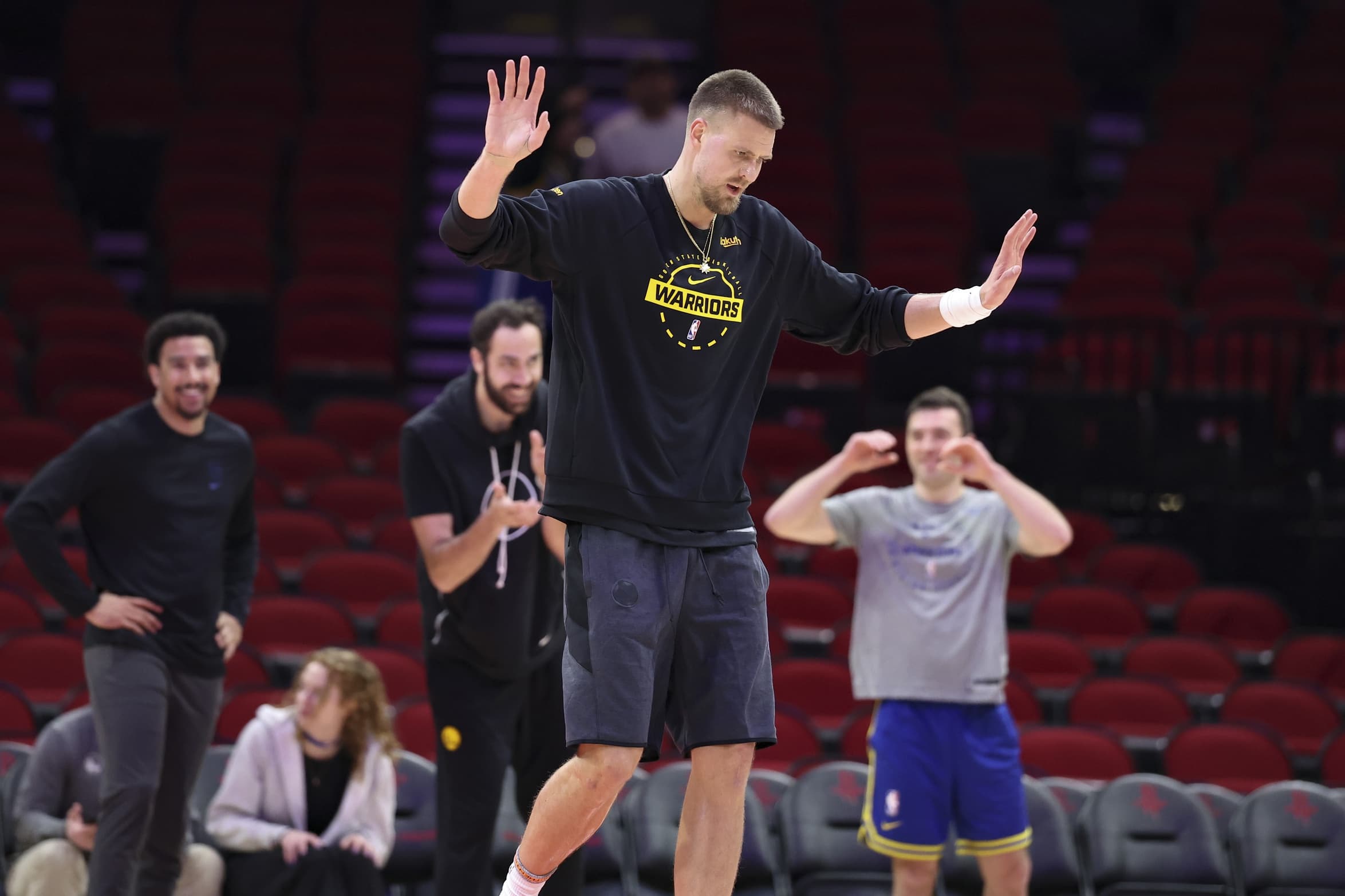 Kristaps Porzingis confident mysterious illness is under control after Warriors return