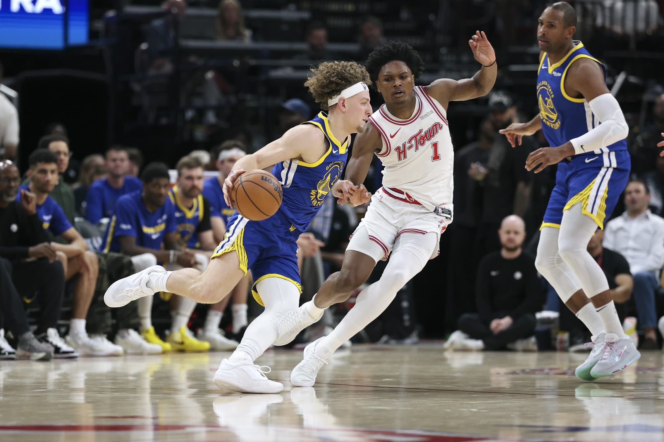 Warriors defeat Rockets 115-113 in overtime thriller despite missing Stephen Curry