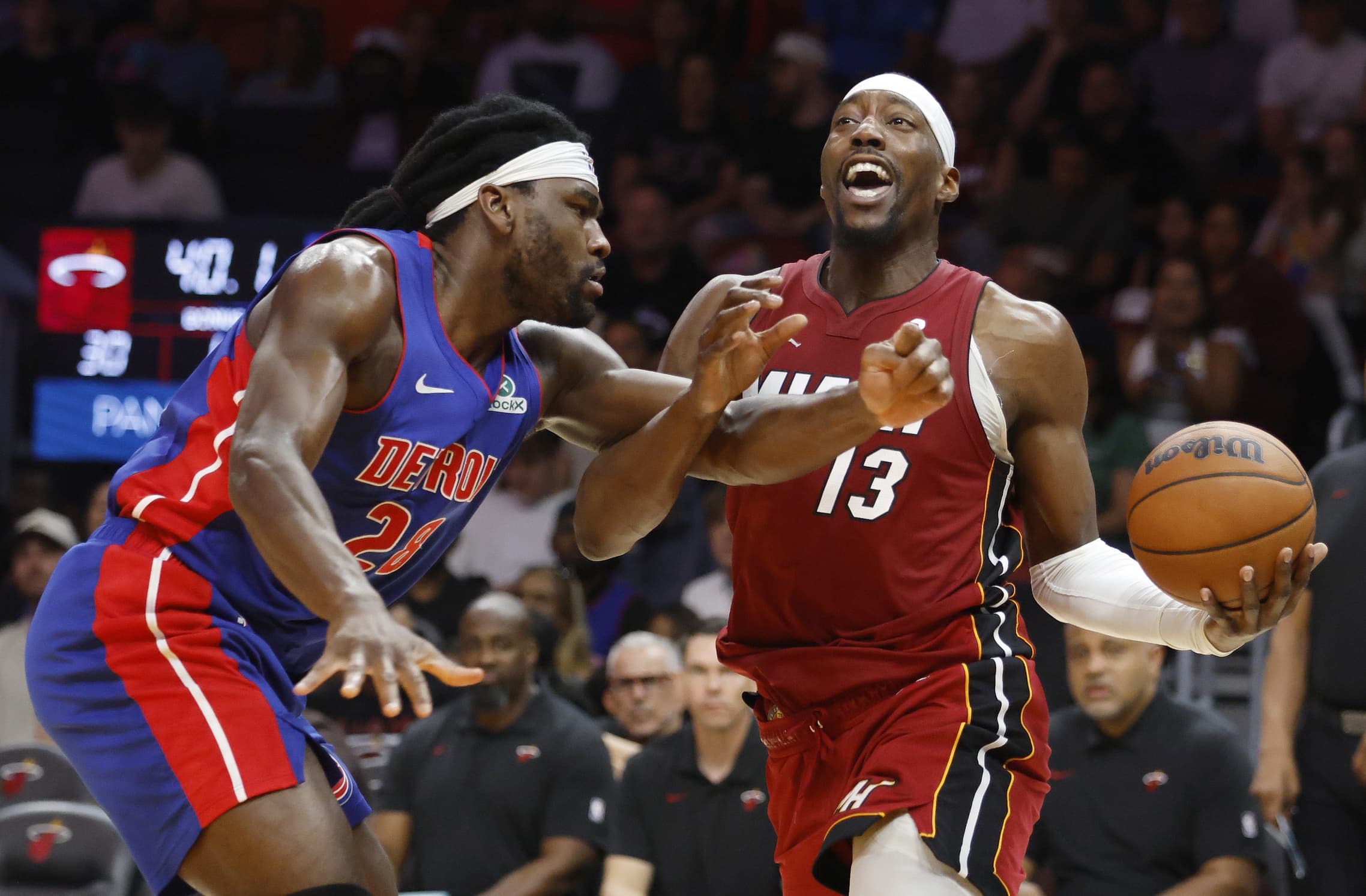 Tyler Herro and Bam Adebayo lead Miami to fifth consecutive victory against Detroit