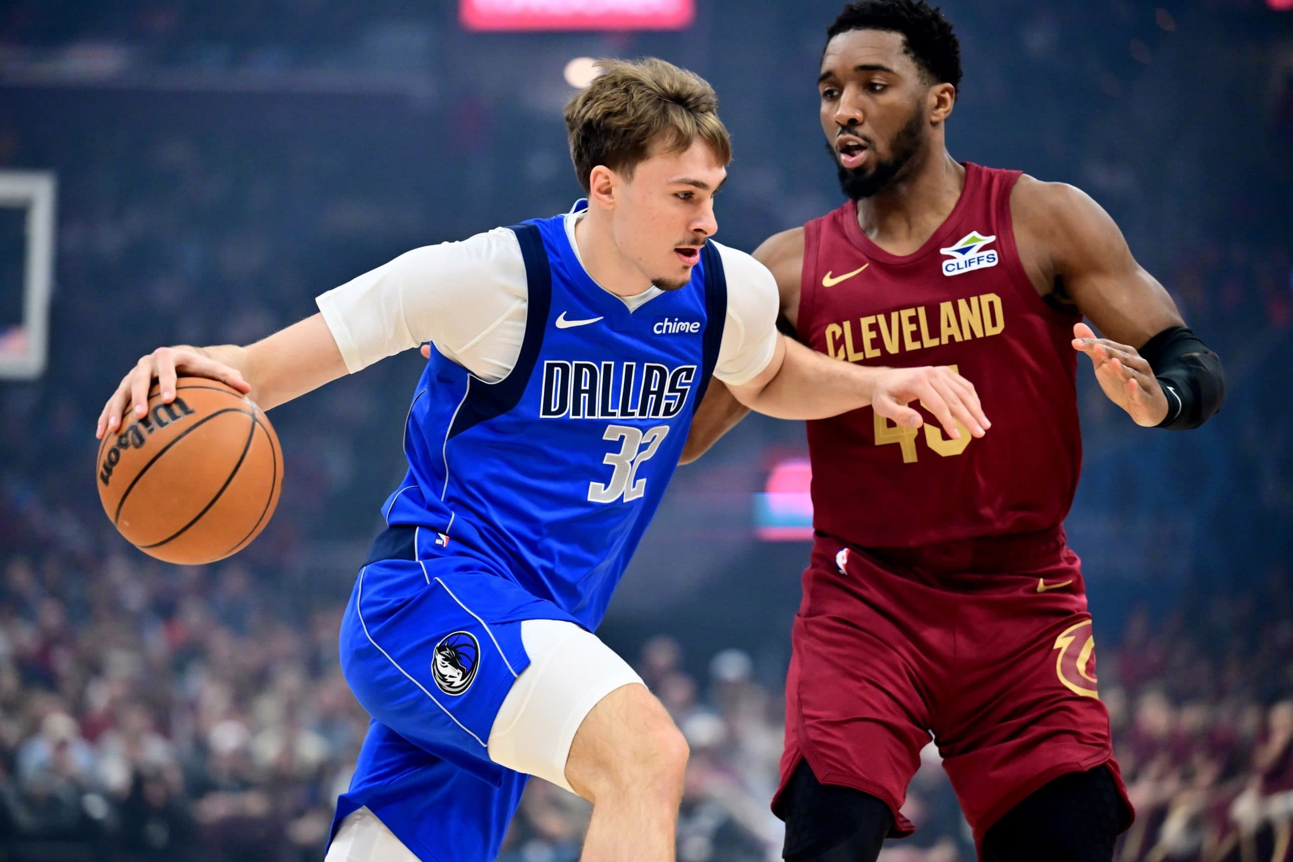 Cooper Flagg leads Mavericks to upset victory over Cleveland