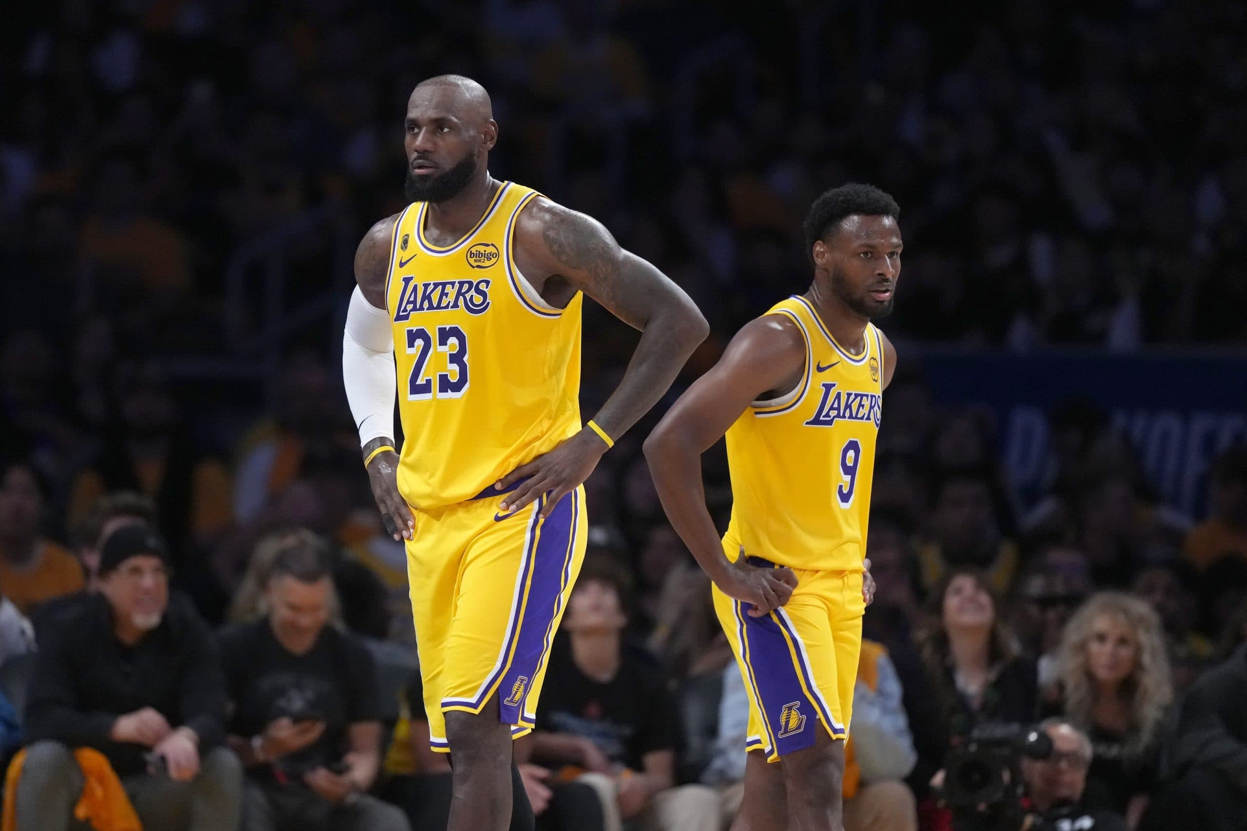 LeBron James and Bronny make NBA playoffs history together