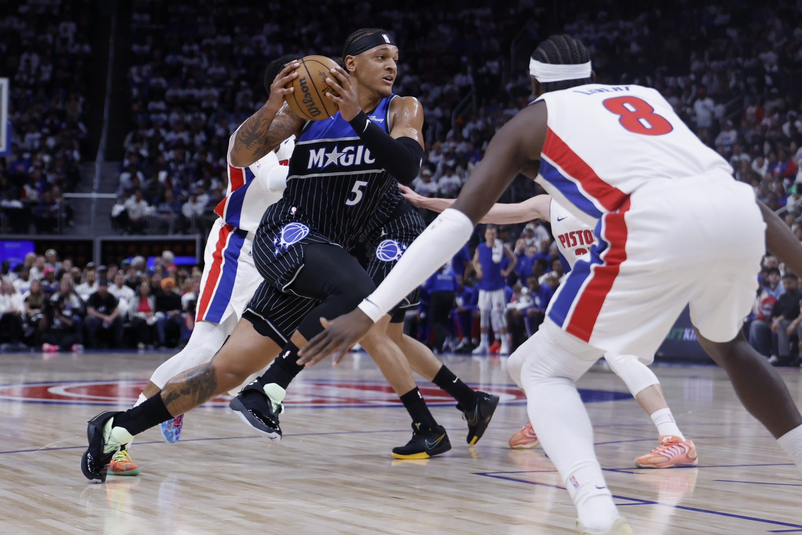 The Magic Upsets the Pistons in Game 1 of Their Playoff Series