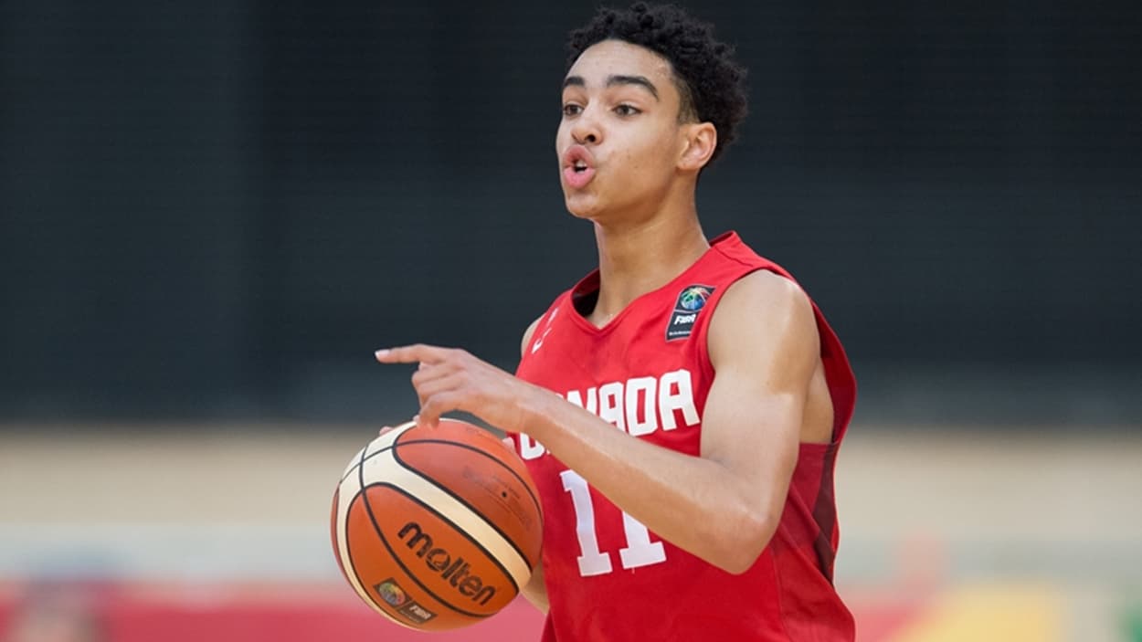 Andrew Nembhard with Team Canada U17 in 2016 Andrew Nembhard with Team Canada U17 in 2016