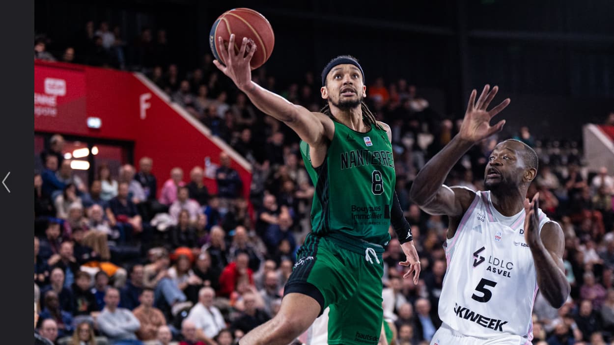 Benjamin Sene (Nanterre) against ASVEL Benjamin Sene (Nanterre) against ASVEL