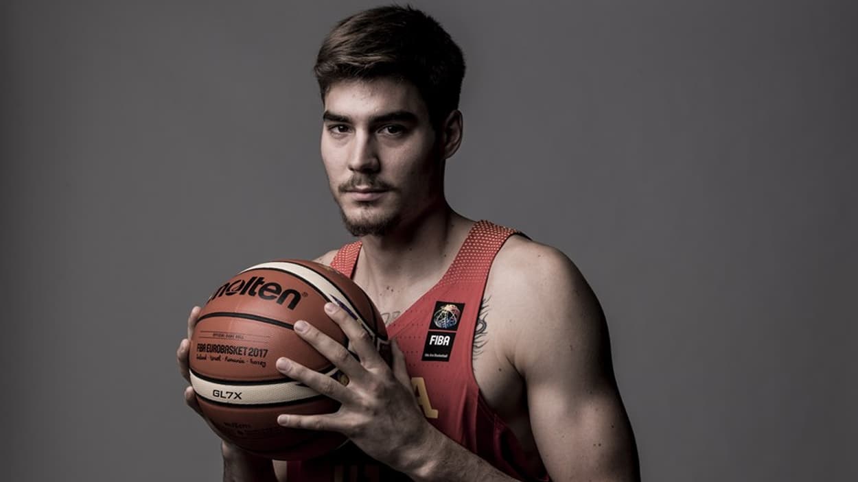 Juancho Hernangomez with Spain in 2017 Juancho Hernangomez with Spain in 2017
