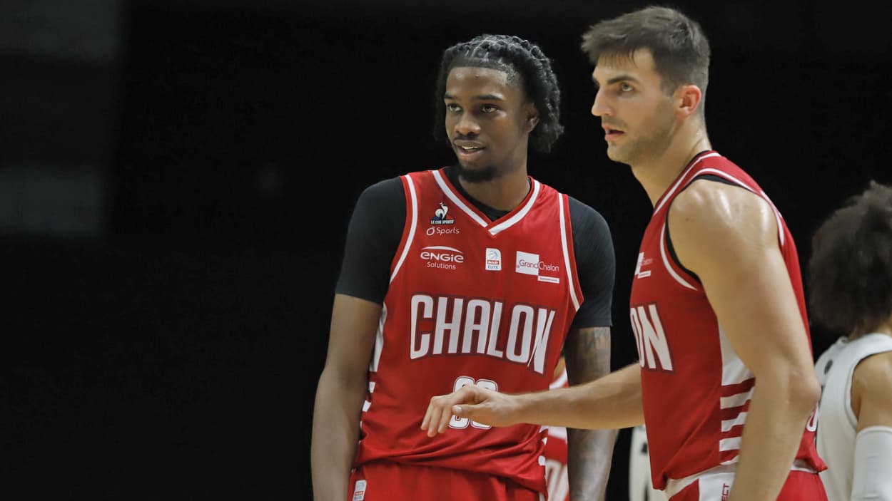 Kenny Baptiste with his teammate Olivier Cortale Kenny Baptiste with his teammate Olivier Cortale