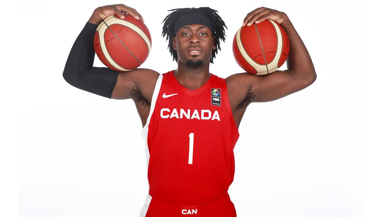 Luguentz Dort with Team Canada in 2020 Luguentz Dort with Team Canada in 2020