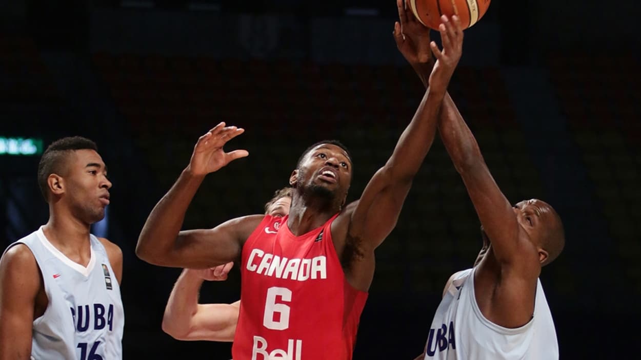 Melvin Ejim (Canada) in 2015 during the Americas Championship Melvin Ejim (Canada) in 2015 during the Americas Championship
