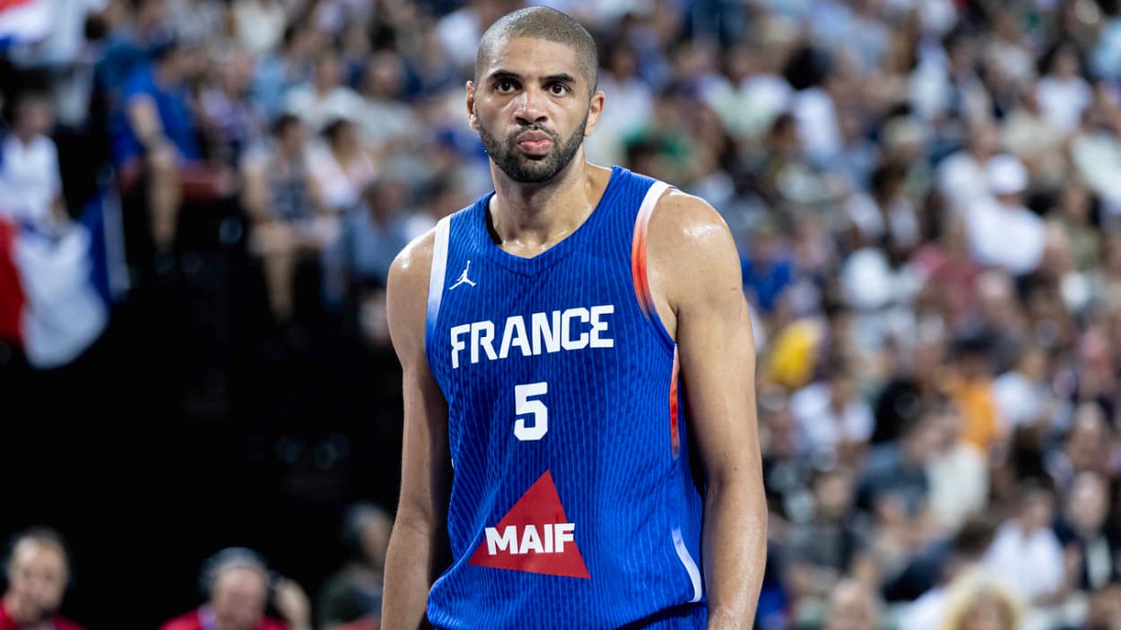 Nicolas Batum (France) against Germany Nicolas Batum (France) against Germany