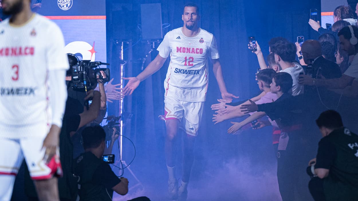 Petr Cornelie (Monaco) during team introductions Petr Cornelie (Monaco) during team introductions