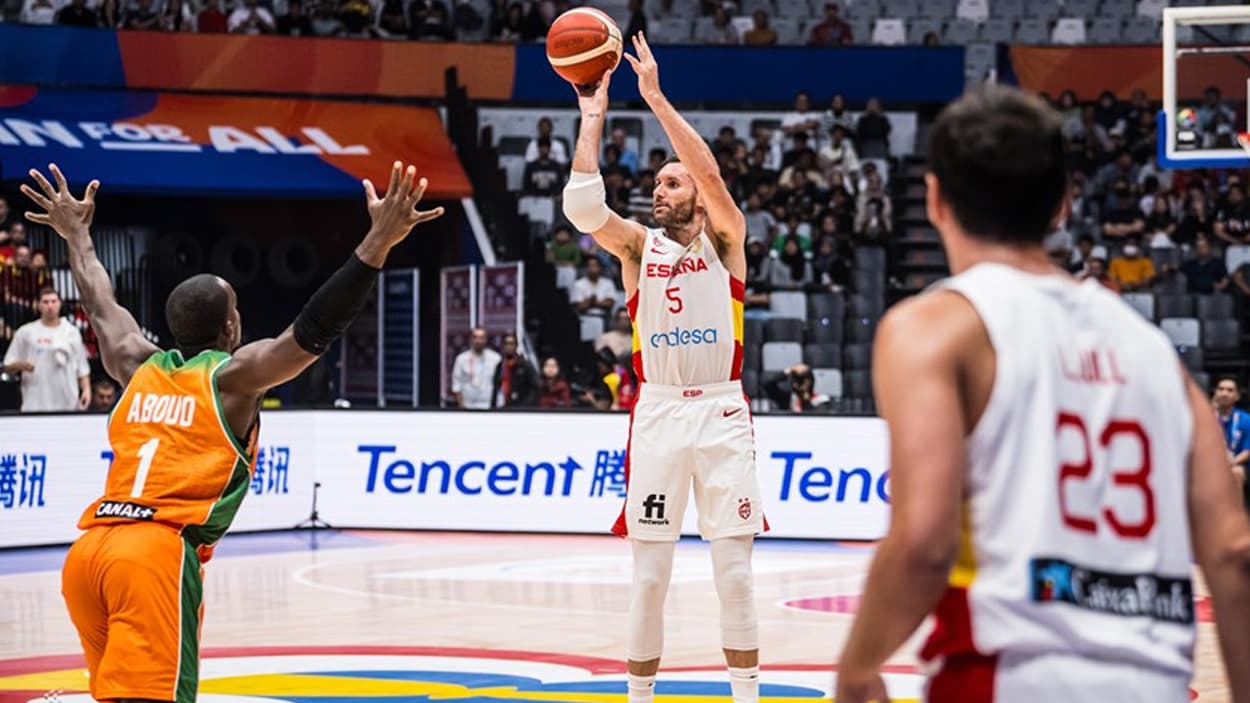 Rudy Fernandez with Spain in 2023 Rudy Fernandez with Spain in 2023