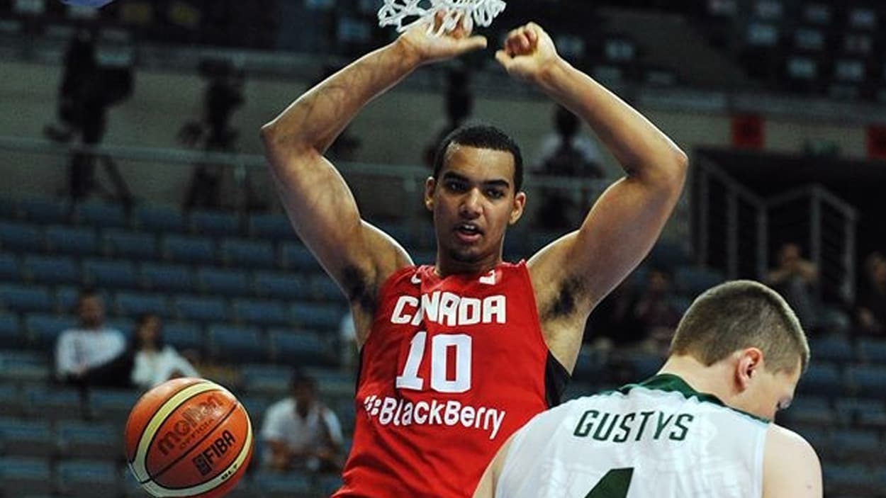 Trey Lyles with Team Canada U19 in 2013 Trey Lyles with Team Canada in 2013